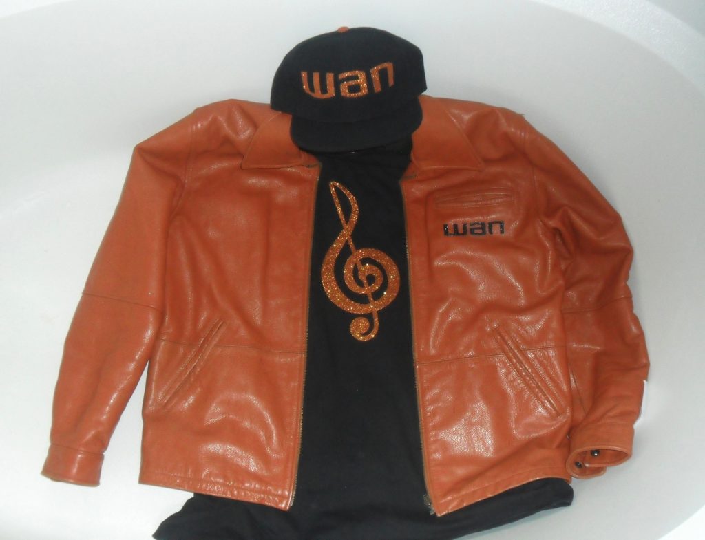 Wan Cap  & Wan Leather Jacket color Carmel
